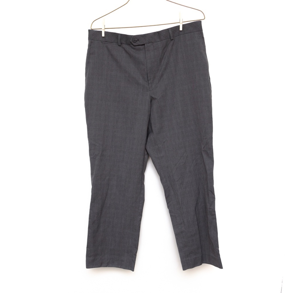 Stafford Men's 38x29 Classic Fit Dress Pants - Gray
